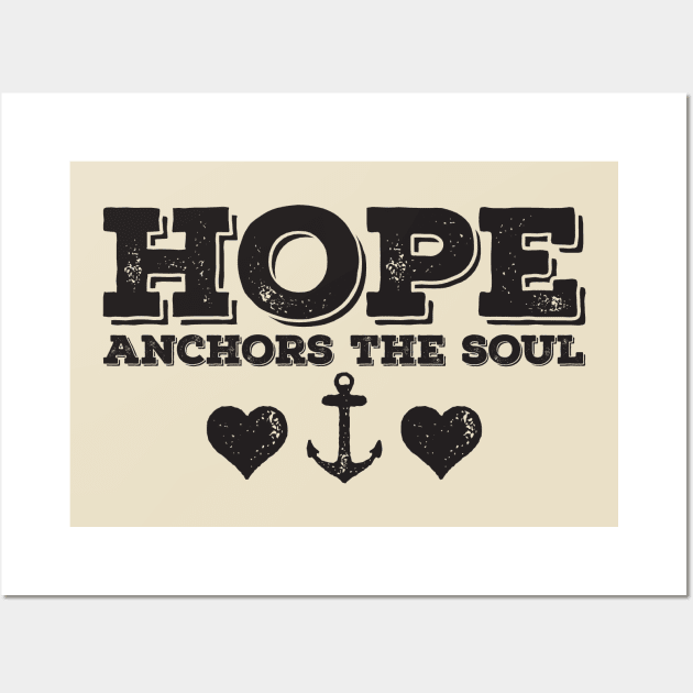 Hope Anchors The Soul Wall Art by kimmieshops